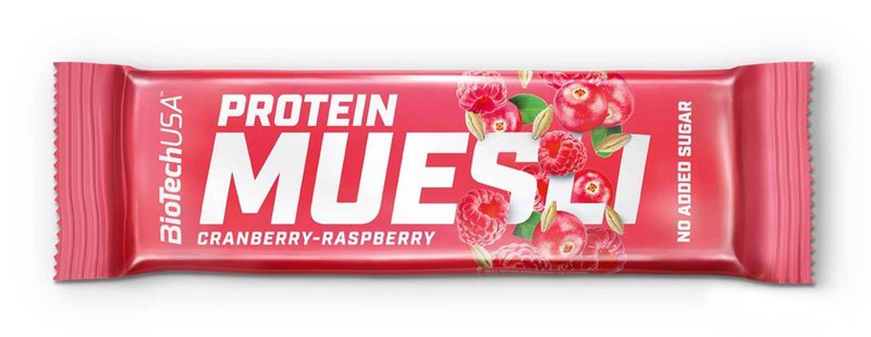 Barra de muesli com proteína