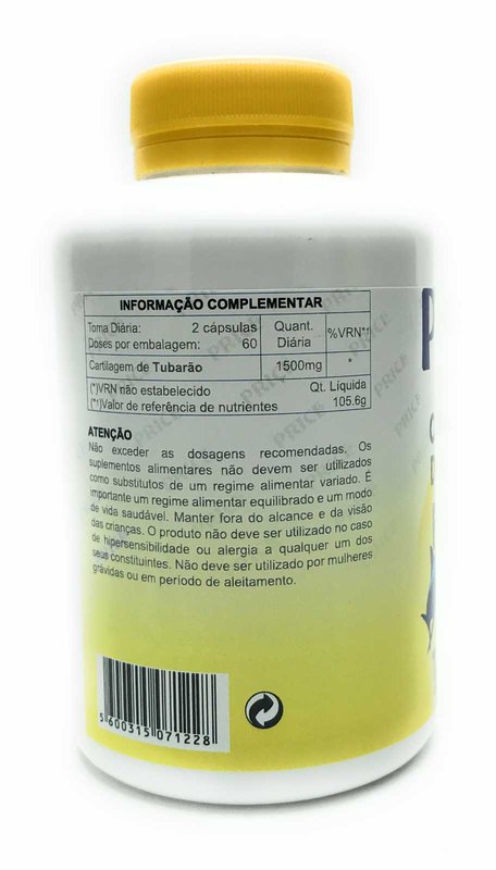 Cartilagem de Tubarão Forte 1500 mg