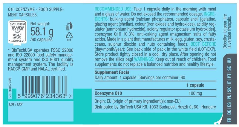 Coenzima Q10 100mg