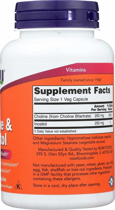 Colina e Inositol 500mg