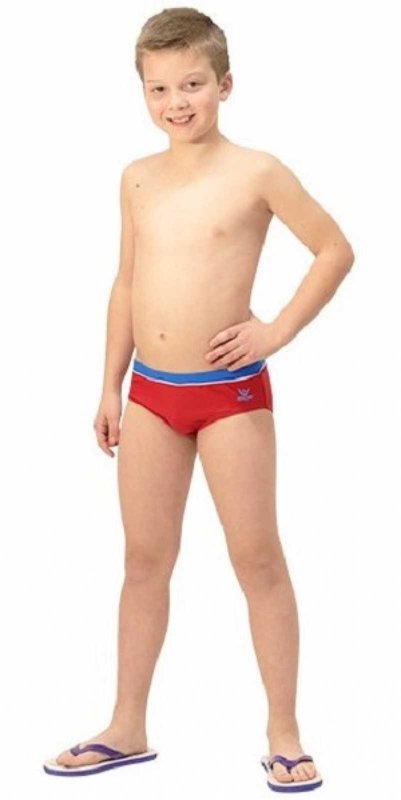 Cueca de Natação para Rapaz Spitz Vermelha