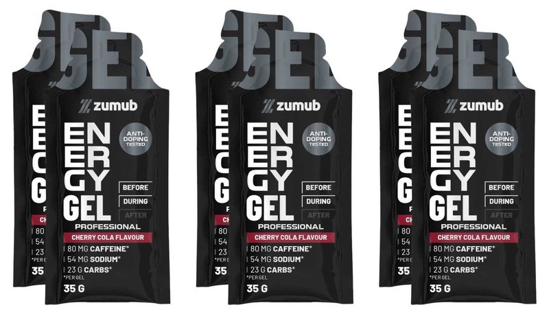 Energy Gel com Cafeína Profissional Cereja e Cola