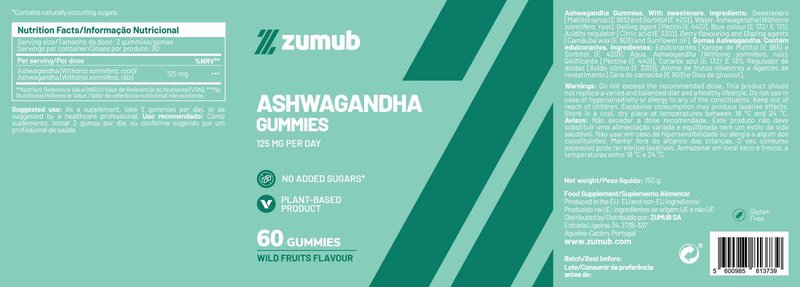 Gomas de Ashwagandha