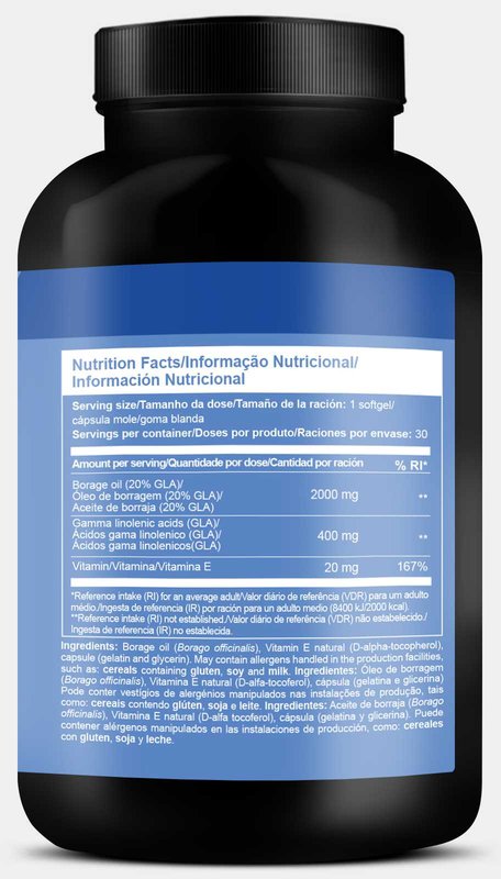 Óleo de Borragem 1000 mg