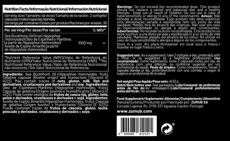 Óleo de Espinheiro-marítimo