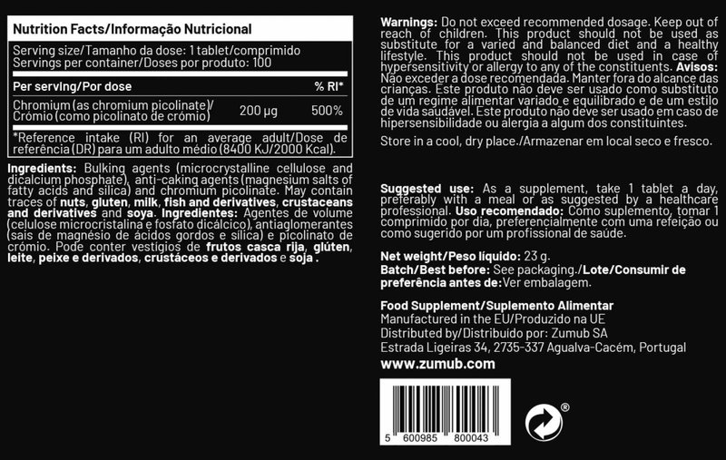 Picolinato de Crómio